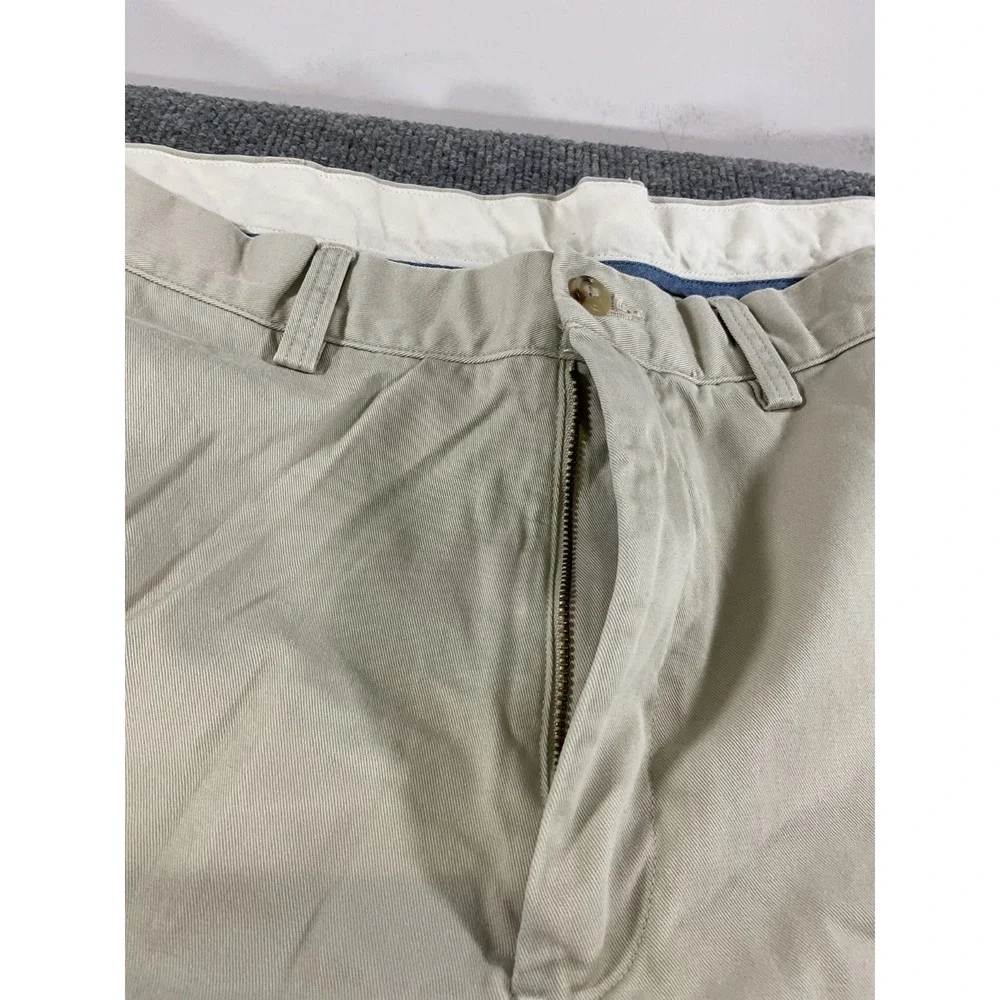 Polo Ralph Lauren Pants 42x32 Khaki Beige Relaxed Fit 100% Cotton Chino Casual M